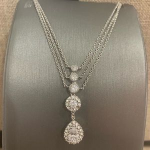 Adriana Orsini CZ evening pendant necklace